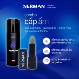 Thumbnail Combo Cấp Ẩm - Sữa rửa mặt Panther dưỡng ẩm nam hương nước hoa 100g & Son dưỡng môi giảm nứt nẻ Men in Black 4g 1