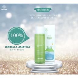 Thumbnail Nước hoa hồng rau má PrettySkin The Pure Jeju Cica 100 cân bằng độ PH se khít lỗ chân lông 250ml 3