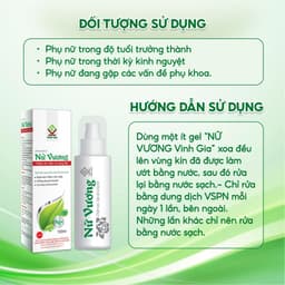 Thumbnail Dung Dịch Gel Vệ Sinh Phụ Nữ - Nữ Vương Chăm Sóc và Làm Sạch Vùng Kín Hàng Ngày 100ml/ 1h 4