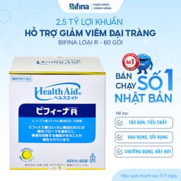 Thumbnail Men vi sinh Bifina Nhật Bản, Loại R 60 gói- Cải thiện tình trạng táo bón,tiêu chảy,đầy hơi 1