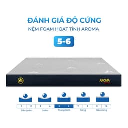 Thumbnail Nệm Aroma Super Foam, Nệm Foam Hoạt Tính Aroma,Hỗ Trợ Nâng Đỡ Xương Khớp, Chính Hãng, Bảo Hành 10 năm 4