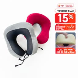 Thumbnail Gối cổ cao su non dáng vuông SUNNY GC01 đi du lịch, văn phòng 2