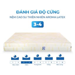 Thumbnail Nệm Cao Su Thiên Nhiên Aroma Latex, 100% Cao Su Tự Nhiên, Đàn Hồi Tốt, Bảo Hành 10 Năm 4