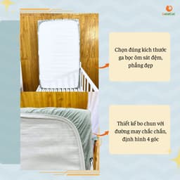 Thumbnail Ga Chống Thấm GOLDCAT Mặt Vải Cotton Thấm Hút, Ngăn Ngừa Đệm Ẩm Mốc, Hoạ Tiết Thú Rừng Đáng Yêu 3
