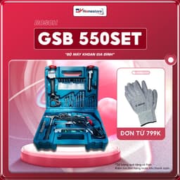 Thumbnail Bộ máy khoan động lực Bosch GSB 550 SET 100 món 550W GWS 600 600W bảo hành 12 tháng 1