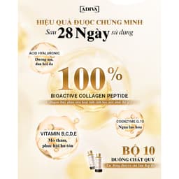 Thumbnail Combo 6 Hộp Nước Uống Làm Đẹp Collagen ADIVA Tem Trắng (84 Chai) - Giúp Làn Da Săn Chắc, Ảm Mịn Và Căn 3