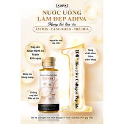 Thumbnail Combo 6 Hộp Nước Uống Làm Đẹp Collagen ADIVA Tem Trắng (84 Chai) - Giúp Làn Da Săn Chắc, Ảm Mịn Và Căn 2