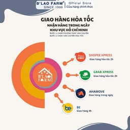 Thumbnail Túi Giấy Đựng Cà Phê, Quà Tặng - B'LAO FARM - Kích Thước 38x25x15cm - Chất Liệu Giấy Couche 250 Cao Cấp 4