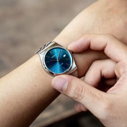Thumbnail Đồng Hồ Nam Casio MTP-B145D-2A2VDF Mặt Xanh Dây Kim Loại Chính Hãng 4