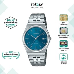 Thumbnail Đồng Hồ Nam Casio MTP-B145D-2A2VDF Mặt Xanh Dây Kim Loại Chính Hãng 1
