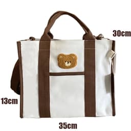 Thumbnail Túi Bỉm Sữa KidsWorld Đựng Đồ Cho Mẹ Bé Thêu Gấu Đa Năng Nhiều Ngăn Phong Cách Hàn Quốc Sức Chứa Lớn 1