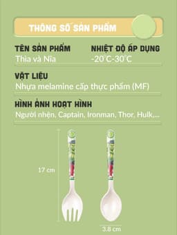 Thumbnail Bộ ăn dặm cho bé 1989KIDS chất liệu Nhựa Melamine chén bát ăn dặm,đũa tập ăn,cốc uống nước,thìa cho bé 4