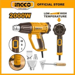 Thumbnail Máy thổi nhiệt dùng điện 2000W điều chỉnh hơi nóng đa chức năng INGCO HG200028 | HG200047 | HG200058 | HG200078 giá rẻ 2