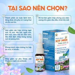 Thumbnail Thảo Dược Xịt Mũi Vinh Gia A Với Tinh Dầu Bạc Hà Giảm Viêm Mũi Xoang, Sổ Mũi Cho Người Lớn - 20ml 3