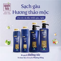 Thumbnail Dầu gội Dược liệu Nguyên Xuân Sạch Gàu 350ml - Tặng thêm 10% thể tích giá không đổi 4