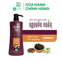 Thumbnail {MỚI} Dầu gội Dược liệu Nguyên Xuân Nâu 450ml - Dành cho tóc thường - Tặng thêm 50ml giá không đổi 2