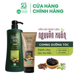 Thumbnail Bộ Dầu gội 450ml và Dầu xả 150ml Nguyên Xuân xanh dưỡng tóc - Dành cho tóc khô xơ, hư tổn 2