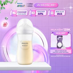Thumbnail Bình Sữa Philips Avent Natural Cho Bé, Bình Sữa Mô Phỏng Tự Nhiên Mới, Chống Đầy Hơi Sặc Sữa 330ml 1