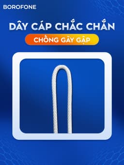 Thumbnail Dây sạc nhanh Hoco X56 H-UPF01-GR bọc nylon bện,hỗ trợ dòng sạc 3.0A, PD 20W, dài 1M cho iphone ipad 4