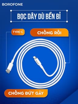 Thumbnail Dây sạc nhanh Hoco X56 H-UPF01-GR bọc nylon bện,hỗ trợ dòng sạc 3.0A, PD 20W, dài 1M cho iphone ipad 3