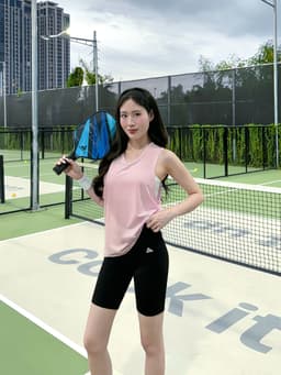 Thumbnail Áo tank top tập gym nữ Fitme Simple ba lỗ thoáng khí chạy bộ chất liệu co giãn thoải mái thấm hút mồ hôi ATTS01 1