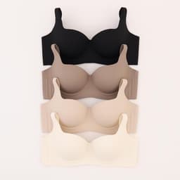 Thumbnail Set Nội Y Nữ - Áo lót chỉnh dáng, mặc áo dài su không gọng dây x Quần lót nữ su đúc BOMSISTER P6010 1