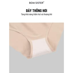 Thumbnail Set Nội Y Nữ - Áo lót chỉnh dáng, mặc áo dài su không gọng dây x Quần lót nữ su đúc BOMSISTER P6010 3