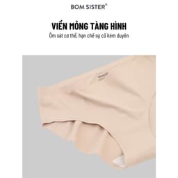 Thumbnail Set Nội Y Nữ - Áo lót chỉnh dáng, mặc áo dài su không gọng dây x Quần lót nữ su đúc BOMSISTER P6010 4