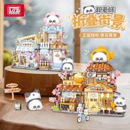 Thumbnail Đồ chơi lắp ráp khối xây dựng LOZ mini Mô Hình Cửa hàng đường phố phong cách Nhật Bản 3