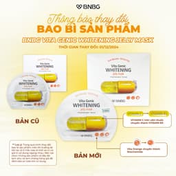Thumbnail Combo 10 Mặt nạ giấy Dưỡng Trắng Và Sáng Da BNBG Vita Genic Whitening Jelly Mask (Vitamin C) 30ml x [10 BNBG - VÀNG] 3