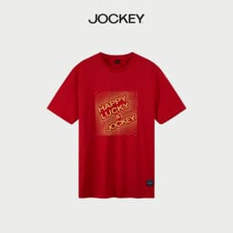Thumbnail Áo thun đỏ T-shirt Jockey cotton Happy Lucky - J4101 1