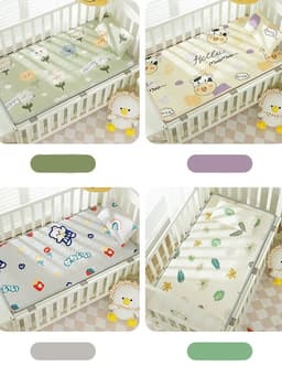 Thumbnail Chiếu Điều Hòa Cao Su Non IQKAO Cho Bé Kèm Gối Mát Lưng, Thoáng Khí, Không Cần Bật Điều Hòa – Size 60x120cm 3