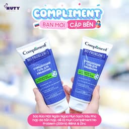 Thumbnail Sữa Rửa Mặt Compliment No Problem Giúp Làm Sạch Sâu, Hỗ Trợ Giảm Mụn (200ml/tuýp) 1