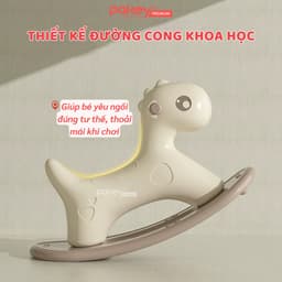 Thumbnail Ngựa Bập Bênh Cho Bé Phong Cách Hàn Quốc, Bập Bênh Cho Bé Chống Lật, An Toàn Màu Sắc Dễ Thương RH01 3