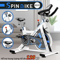 Thumbnail - tặng thiết bị Bluetooth S500 Xe đạp tập thể dục tại nhà cao cấp kèm đồng hồ đo nhịp tim 2