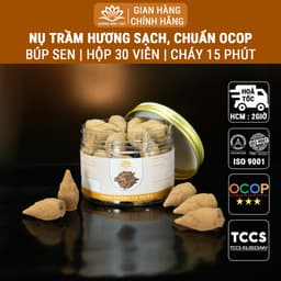 Thumbnail Nụ trầm hương khói ngược búp sen sạch chuẩn OCOP, ISO 9001 trầm xông nhà - Xưởng Mộc Việt 1