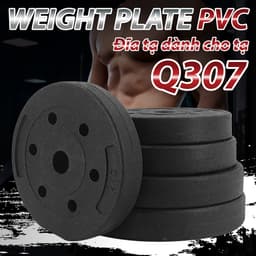 Thumbnail BG - Tạ miếng nhựa pvc đặc ruột tạ bánh nhựa tạ đĩa 2kg 2