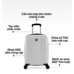 Thumbnail Vali Kéo MIAvn Du Lịch Larita TANIA - Size S 20inch, Nhựa ABS Cứng Cáp Bền Bỉ, Khoá TSA, Bảo Hành Trọn Đời 4