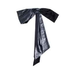 Thumbnail Váy Ngắn Nơ Rời Màu Đen Brand TSUN Chính Hãng - Bowtie Mini Skirt, Nữ 3