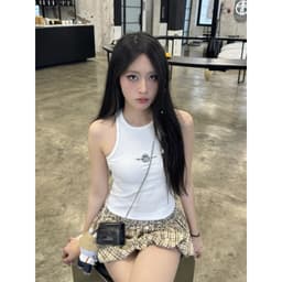 Thumbnail Áo Ba Lỗ Nữ tanktop ôm body sexy Trắng và Đen - Brand TSUN Chính Hãng - Cotton thun bo gân co giản 4
