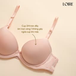 Thumbnail Áo Ngực Texture Trơn Có Gọng Nâng Ngực Loirechic BRTS80 4