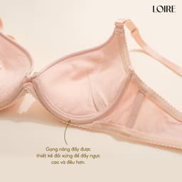 Thumbnail Áo Ngực Texture Trơn Có Gọng Nâng Ngực Loirechic BRTS80 3