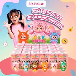 Thumbnail Blindbox 24 Móc Khóa Baby Three Hộp Mù Capybara Quà Tặng Phụ Kiện Trang Trí Dễ Thương 1