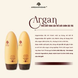 Thumbnail Cặp Dầu Gội Xả  Arganmidas Dưỡng Tóc Bóng Khỏe Tinh Chất Argan Oil Cao Cấp Cho Tóc Khô Xơ Rối Suôn Mượt 450ml 2