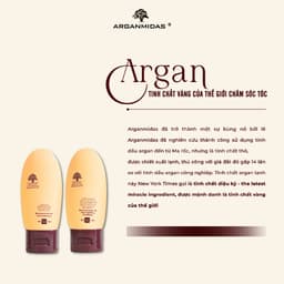 Thumbnail Dầu gội kiềm dầu tạo phồng chân tóc và dầu xả siêu dưỡng ẩm phục hồi tóc hư tổn Arganmidas 50ml 2