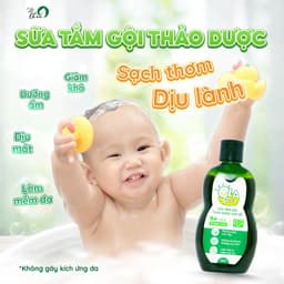 Thumbnail Nước tắm ngừa rôm mụn ngứa thảo mộc trẻ em không cay mắt 200ml Mệ Đoan 3