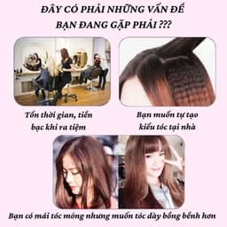 Thumbnail Máy uốn dập xù chân tóc ENZO 3216-dập xù-bấm xù-duỗi ép là thẳng-bản to-tạo kiểu chuyên nghiệp-13 mức nhiệt 1