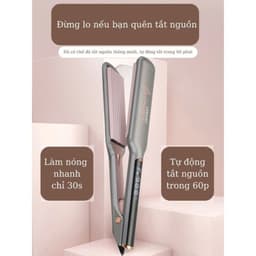 Thumbnail Máy uốn dập xù chân tóc ENZO 3216-dập xù-bấm xù-duỗi ép là thẳng-bản to-tạo kiểu chuyên nghiệp-13 mức nhiệt 3