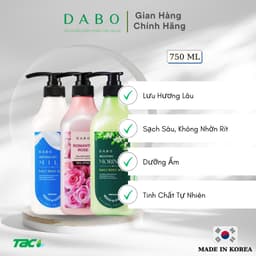 Thumbnail Sữa tắm DABO Tinh chất Sữa/ Hoa Hồng/ Chùm Ngây 750ml 2