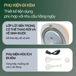 Thumbnail Nồi cơm điện cao tần 16 chế độ nấu 1.8L Daewoo công suất 1200w DWRC-G411IH 3
